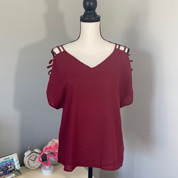 Women’s Maroon Blouse - Picture 1 of 3